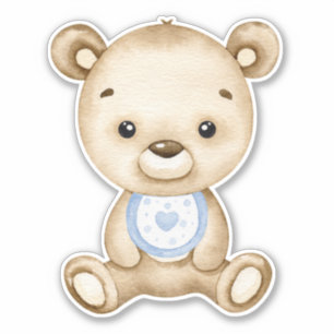くまの赤ちゃん クマの赤ちゃん かわいい動物 ステッカー シール