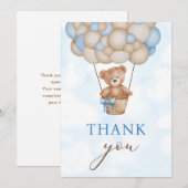 くまの赤ちゃん サンキューカード (正面/裏面)