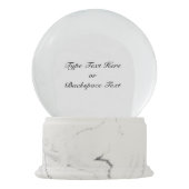 くまの雪の地球のカスタムな白くま及びカブスSnowglobe スノーグローブ (裏面)