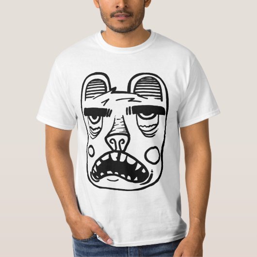 くまの顔 Tシャツ (正面)
