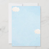 くまの風船 ベビーシャワー招待状 招待状 (裏面)