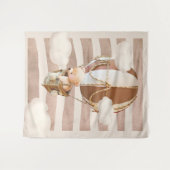 くまの風船 中立的なバーチャルシャワーの背景 タペストリー (正面(横))