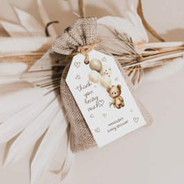 くまの風船 感謝を込めてベアリー・マッチ ギフトタグ