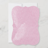 くまの風船 誕生前パーティー 女の子 招待状 (裏面)