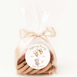 くまの風船 赤ちゃん歓迎パーティー 飾り ラウンドシール