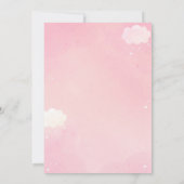 くまの風船 赤ちゃん歓迎会 招待状 (裏面)