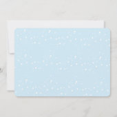 くまの1歳の冬の誕生日 招待状 (裏面)