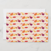 くまの1歳の誕生日　秋の動物たちの初めてのお誕生日会 招待状 (裏面)