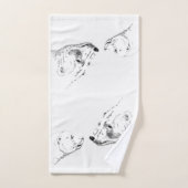 くまのBathタオルの一定のカスタムな白くまタオル バスタオルセット (ハンドタオル)