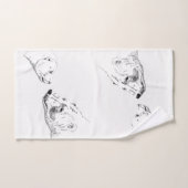 くまのBathタオルの一定のカスタムな白くまタオル バスタオルセット (ハンドタオル)