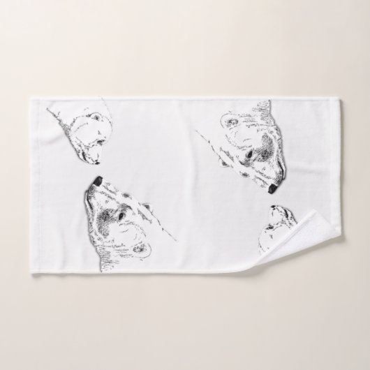 くまのBathタオルの一定のカスタムな白くまタオル バスタオルセット (ハンドタオル)