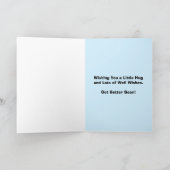 くまのHugginの「井戸」カード子供へにすぐに得て下さい カード (内部)