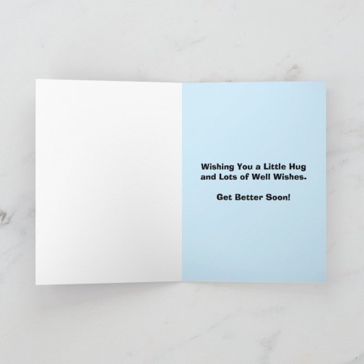 くまのHugginの「井戸」カード子供へにすぐに得て下さい カード (内部)