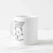 くまはおもしろマグカップ殺します コーヒーマグカップ (正面左)