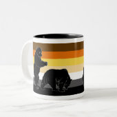 くまはくまのマグです ツートーンマグカップ (正面左)