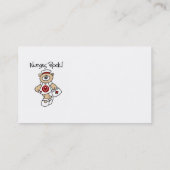 くまは石のTシャツおよびギフトを看護します 名刺 (裏面)