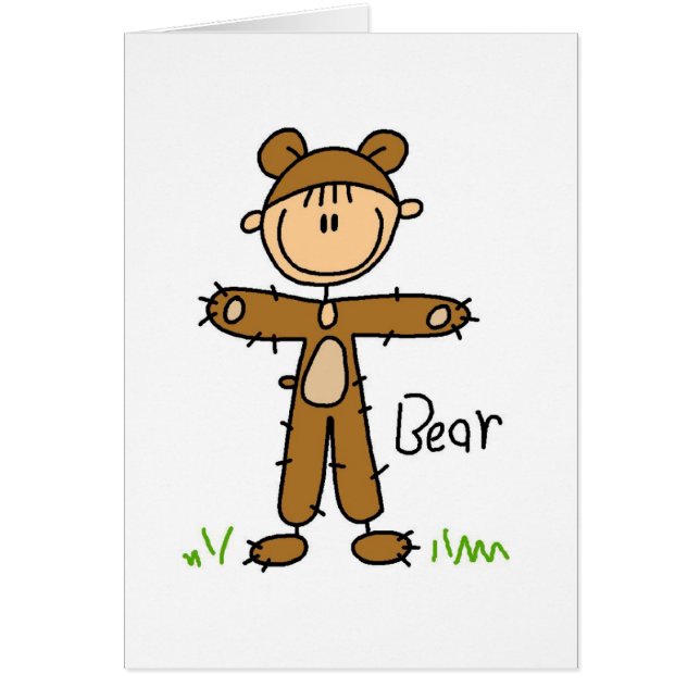 くまはTシャツおよびギフトに服を着せます (正面)