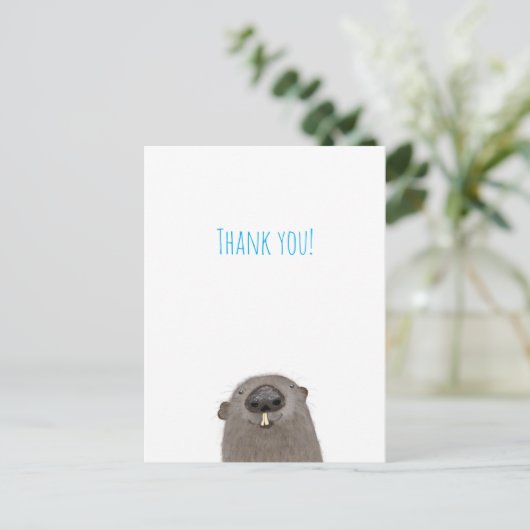 くまもん感謝ハガキ ポストカード (スタンド正面)