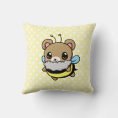 くまをブンブンいう音 クッション (裏面)