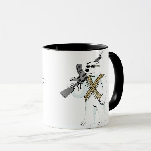 くまを武装させる権利を支えて下さい マグカップ (正面右)