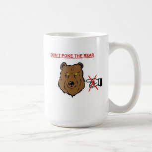 くまを突かないで下さい コーヒーマグカップ