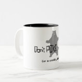 くまを突かないで下さい ツートーンマグカップ (正面左)