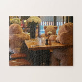 くまカフェ パズル、11" x 14"、252ピース ジグソーパズル (横)
