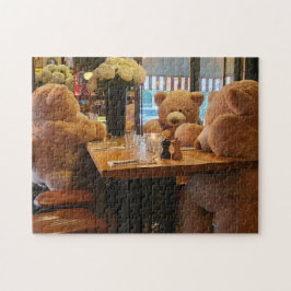 くまカフェ パズル、11" x 14"、252ピース ジグソーパズル