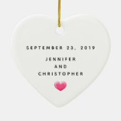 くまキスをするが可愛くてかわいい セラミックオーナメント (裏面)