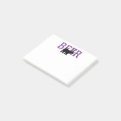 くまシカまたはビールアイコンスタイル ポストイット (アングル)