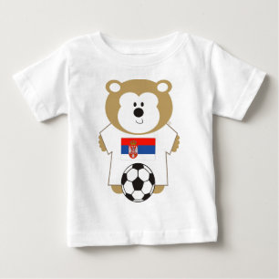 くまセルビア ベビーTシャツ