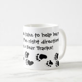 くまトラック-ステップ コーヒーマグカップ (正面右)