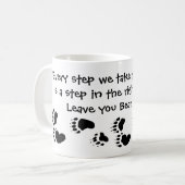 くまトラック-ステップ コーヒーマグカップ (正面左)