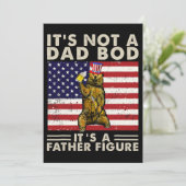 くまレトロ だらしない体型じゃなくてパパの風格だよ U 招待状 (スタンド正面)