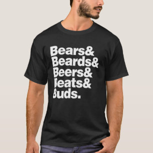 くま及びくま及びビール及びビート及び芽 Tシャツ
