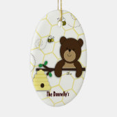 くま及びのまわりにのパーソナライズなクリスマスのオーナメント セラミックオーナメント (右)