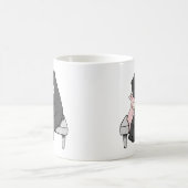 くま及びバニーのマグのかわいいくまおよびバニー愛マグ コーヒーマグカップ (中央)