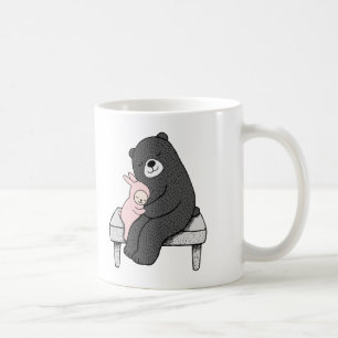 くま及びバニーのマグのかわいいくまおよびバニー愛マグ コーヒーマグカップ