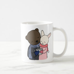 くま及びバニーのマグのかわいいカップルの彼女のためのかわいいマグの コーヒーマグカップ