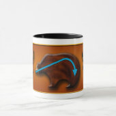 くま及び足 マグカップ (中央)