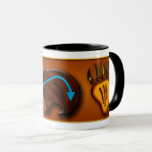 くま及び足 マグカップ (正面右)