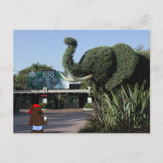 「くま家族」はカリフォルニアの郵便はがき訪問します ポストカード