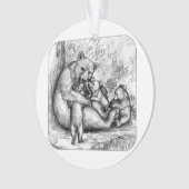 くま家族 オーナメント (正面)