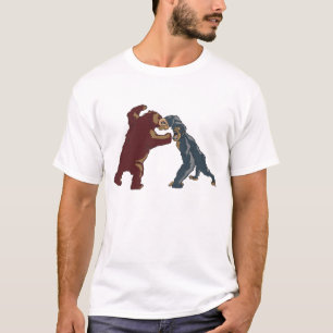 くま対ゴリラ Tシャツ