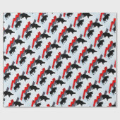 くま対雄牛の株式市場の概念 ラッピングペーパー (フラット)