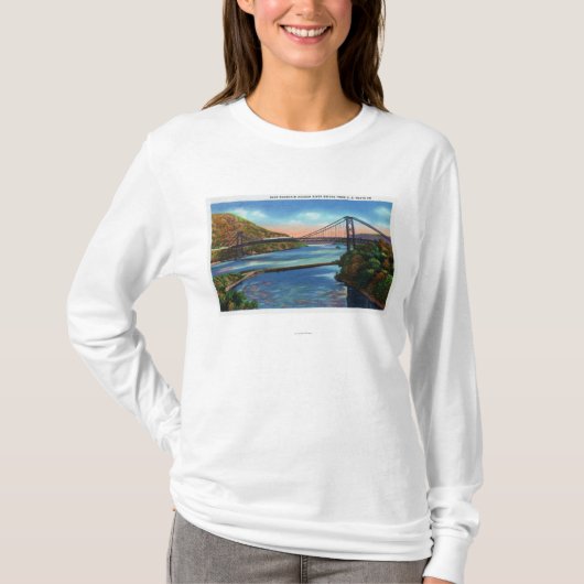 くま山のハドソン川橋 Tシャツ (正面)