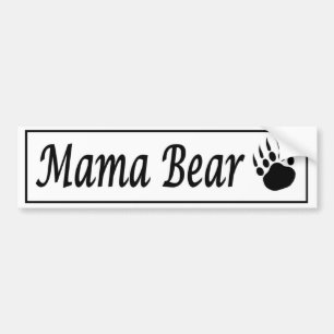 くま爪が付いているBearママ車のステッカーのデカール バンパーステッカー