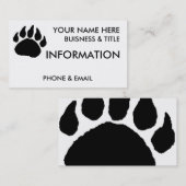 くま足の名刺 名刺 (正面/裏面)