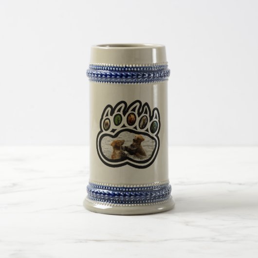くま足 ビールジョッキ (中央)