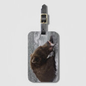 くま503のCubadult Fisherbearの荷物のラベル2 ラゲッジタグ (正面縦)